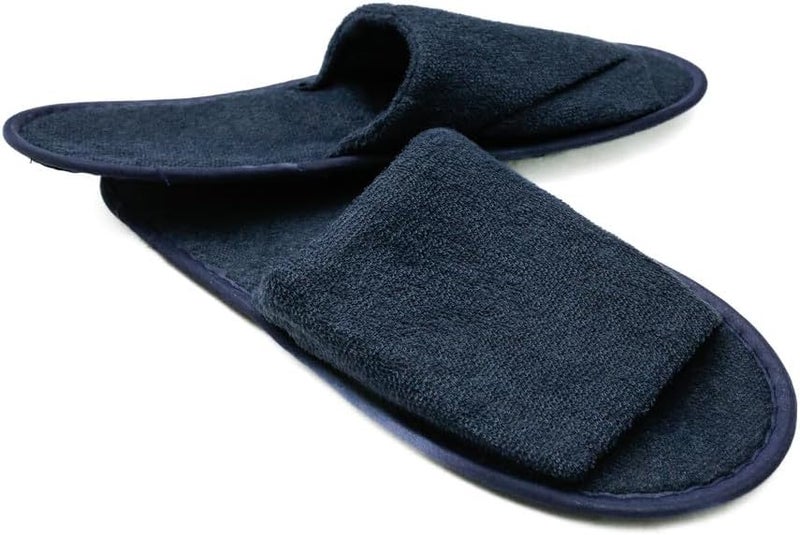 Daiso Folding Slippers - Pile Fabric - Blue - 11.0In (28cm) - Image 3